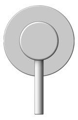 Front Image of MixerTap Wall Abey Lucia Complete