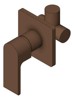 3D Shaded Image of MixerTap Wall Abey ParkAvenue CompleteShowerBath