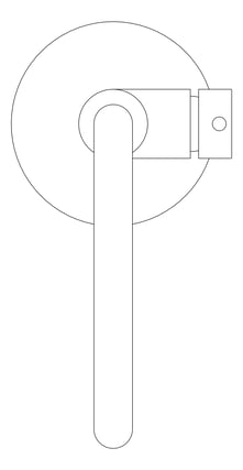 Plan Image of Mixer Bath Abey Lucia Freestanding