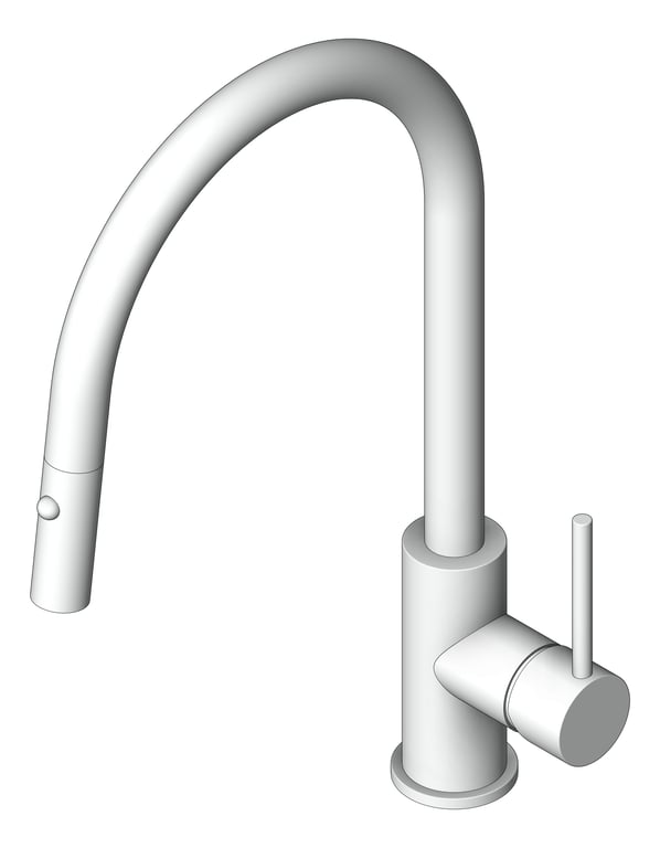 Navigate to Mixer Sink Abey Builders Gooseneck PullDown