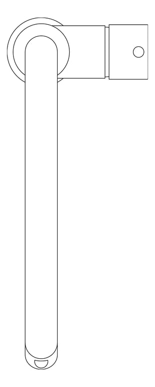 Plan Image of Mixer Sink Abey Builders Gooseneck PullDown