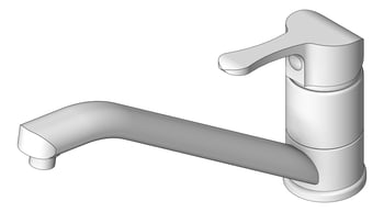 3D Shaded Image of Mixer Sink Abey MixMaster