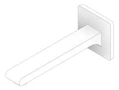 3D Documentation Image of Spout Wall Abey ParkAvenue 2Piece 210