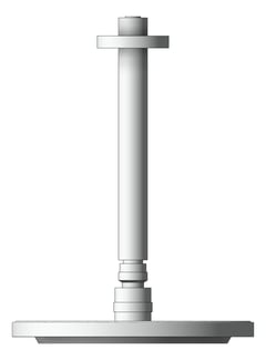 Left Image of Shower Ceiling Abey Vertical Round