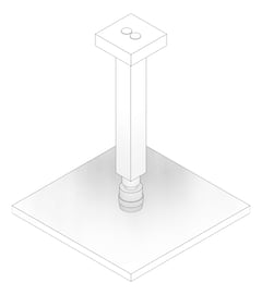 3D Documentation Image of Shower Ceiling Abey Vertical Square