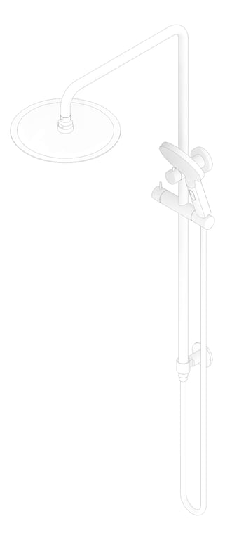 3D Documentation Image of Shower Wall Abey BuildersShowers Dual