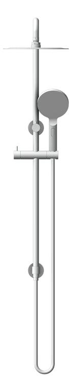 Front Image of Shower Wall Abey BuildersShowers Dual