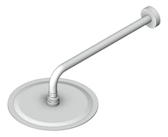 3D Shaded Image of Shower Wall Abey BuildersShowers Horizontal