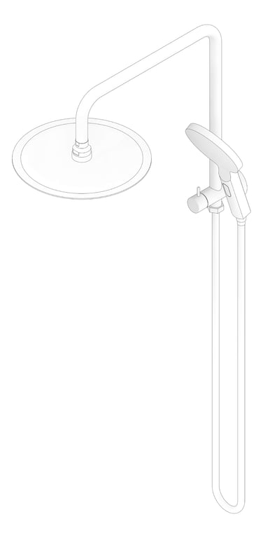 3D Documentation Image of Shower Wall Abey BuildersShowers MiniDual