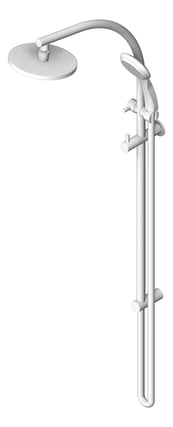 3D Shaded Image of Shower Wall Abey Dual Round