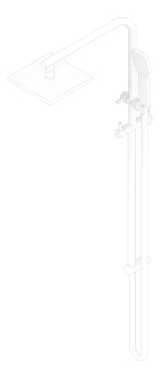 3D Documentation Image of Shower Wall Abey Dual Square