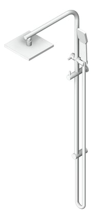 3D Shaded Image of Shower Wall Abey Dual Square