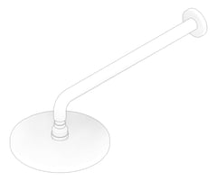 3D Documentation Image of Shower Wall Abey Horizontal Round