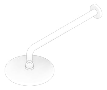 3D Documentation Image of Shower Wall Abey Horizontal Round