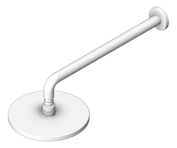 3D Shaded Image of Shower Wall Abey Horizontal Round