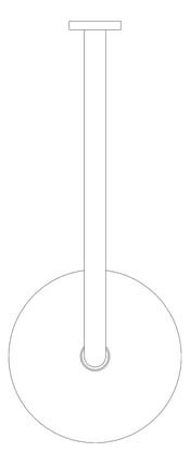 Plan Image of Shower Wall Abey Horizontal Round