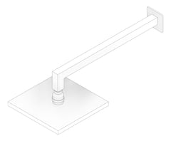 3D Documentation Image of Shower Wall Abey Horizontal Square