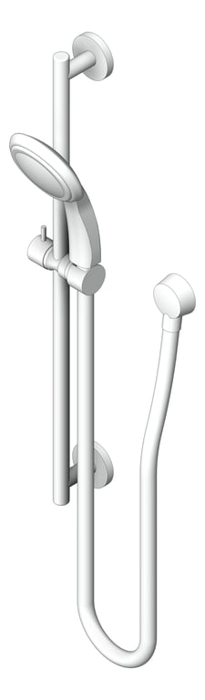 Navigate to Shower Wall Abey Rail 3FunctionShowerHead