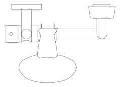 Plan Image of Shower Wall Abey Rail 3FunctionShowerHead