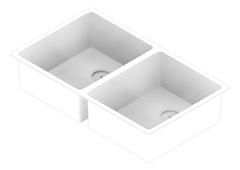 3D Documentation Image of Sink Kitchen Abey BLD Double