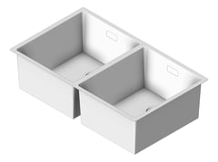 3D Shaded Image of Sink Kitchen Abey Builders DoubleBowl Overflow