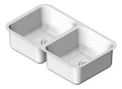 3D Shaded Image of Sink Kitchen Abey Builders DoubleBowl R50