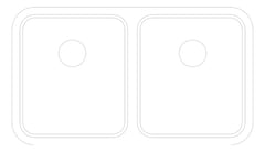 Plan Image of Sink Kitchen Abey Builders DoubleBowl R50