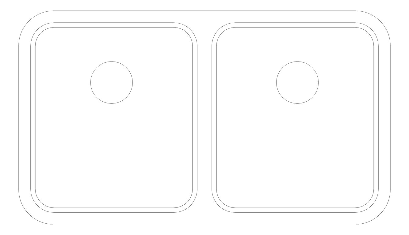 Plan Image of Sink Kitchen Abey Builders DoubleBowl R50