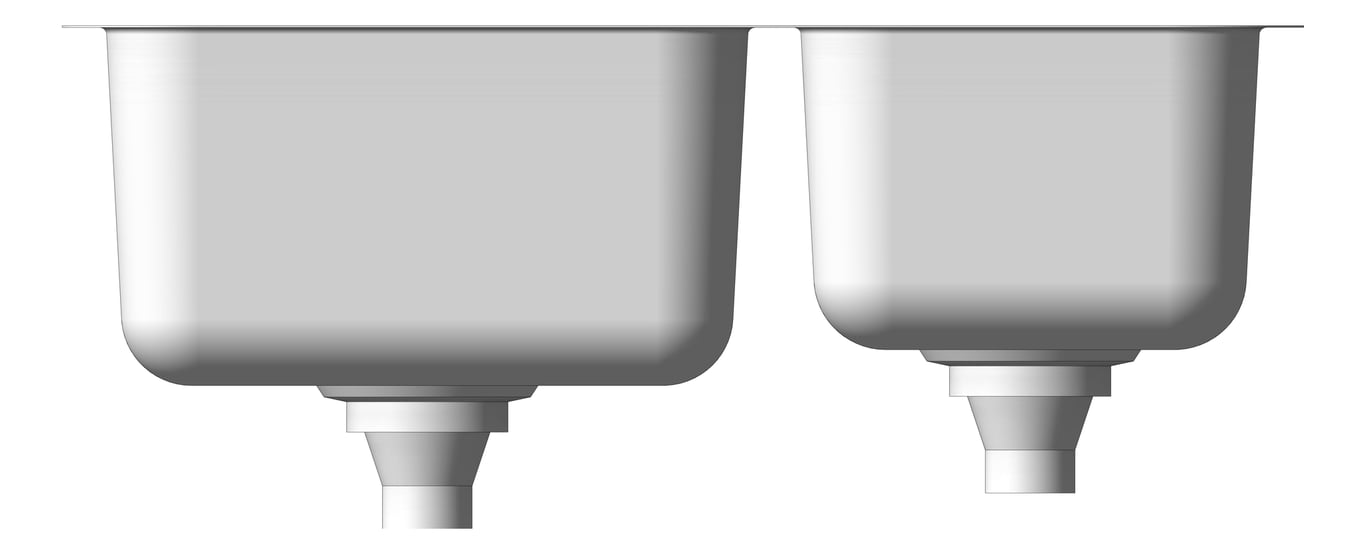 Front Image of Sink Kitchen Abey Builders OneAndThreeQuarterBowl R50