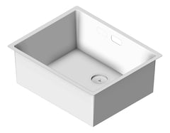 3D Shaded Image of Sink Kitchen Abey Builders SingleBowl Overflow Large