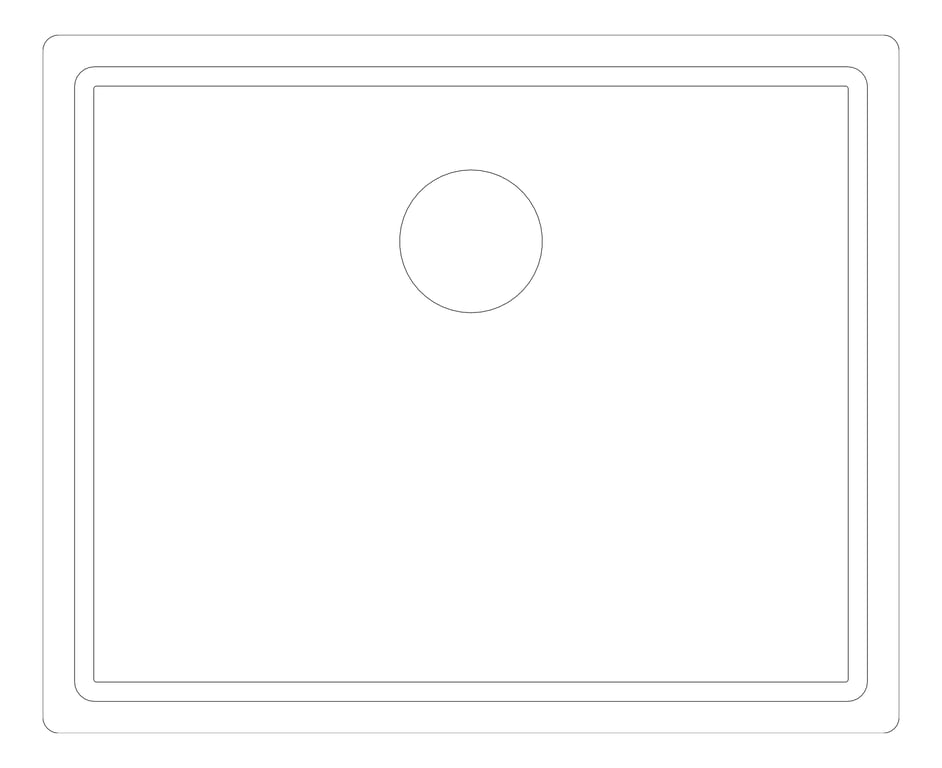 Plan Image of Sink Kitchen Abey Builders SingleBowl Overflow Large