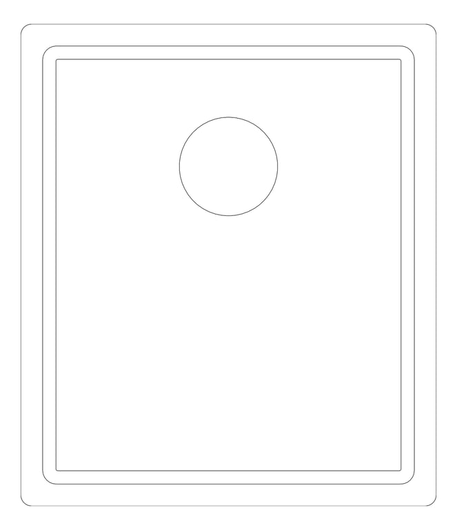 Plan Image of Sink Kitchen Abey Builders SingleBowl Overflow