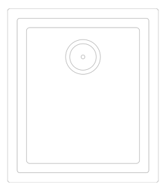 Plan Image of Sink Kitchen Abey CUA 340 SingleBowl Undermount