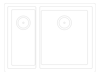 Plan Image of Sink Kitchen Abey CUA DoubleBowl Undermount