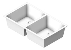 3D Shaded Image of Sink Kitchen Abey CUA Double