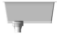 Left Image of Sink Kitchen Abey CUA OneAndOneThirdBowl