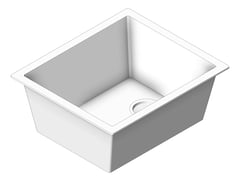 3D Shaded Image of Sink Kitchen Abey CUA Single