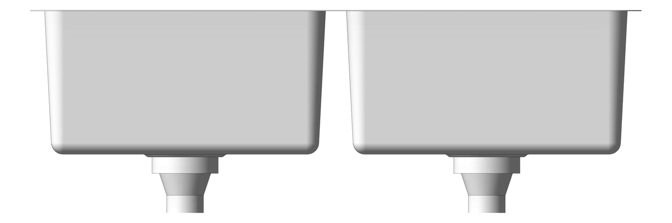 Front Image of Sink Kitchen Abey Lago DoubleBowl