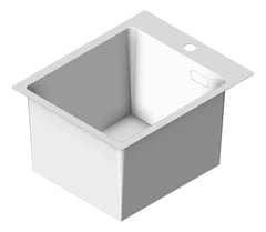 3D Shaded Image of Sink Laundry Abey Builders 360 SingleBowl Trough