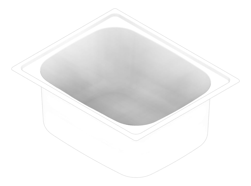 3D Documentation Image of Sink Laundry Abey Builders SingleBowl Trough