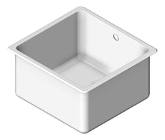 3D Shaded Image of Sink Laundry Abey SingleBowl
