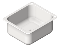 3D Shaded Image of Sink Laundry Abey TheHunter SingleBowl Inset