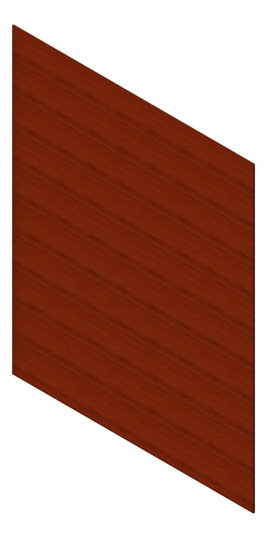 3D Presentation Image of Cladding Aluminium AliWood LiningBoard Horizontal 140 Bushwood