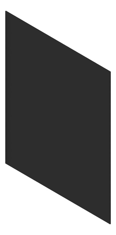 3D Presentation Image of Cladding Aluminium AliWood LiningBoard Horizontal 70 Black