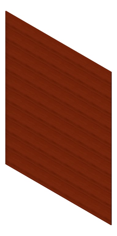 3D Presentation Image of Cladding Aluminium AliWood LiningBoard Horizontal 70 Bushwood