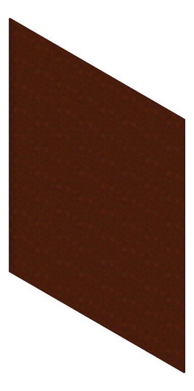 3D Presentation Image of Cladding Aluminium AliWood LiningBoard Horizontal 70 Corten