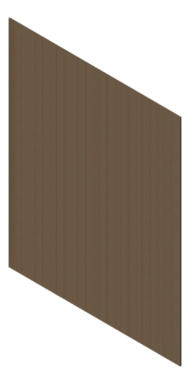 3D Presentation Image of Cladding Aluminium AliWood LiningBoard Vertical 140 CharcoalAsh