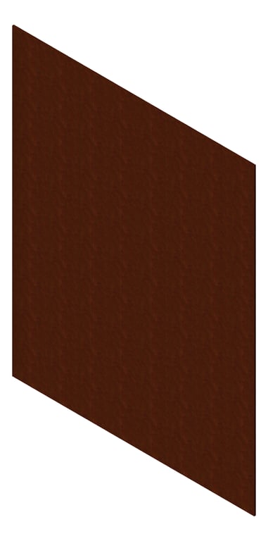 3D Presentation Image of Cladding Aluminium AliWood LiningBoard Vertical 140 Corten