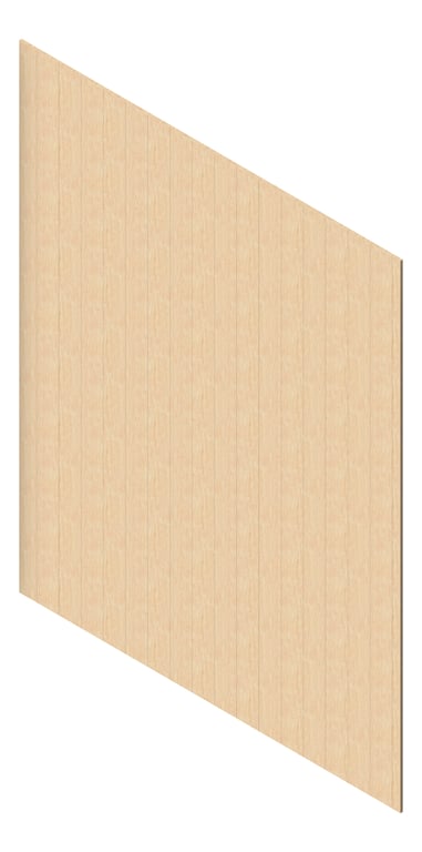 3D Presentation Image of Cladding Aluminium AliWood LiningBoard Vertical 140 Driftwood