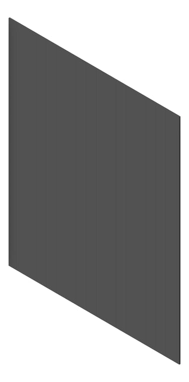 3D Presentation Image of Cladding Aluminium AliWood LiningBoard Vertical 140 Monument